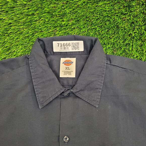 DICKIES Workwear Button Shirt XL 26x32 Blue - Picture 10 of 14